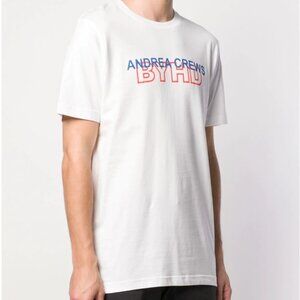 BNWT SS19 ANDREA CREWS BYHD LOGO PRINT CREW NECK T-SHIRT S & L